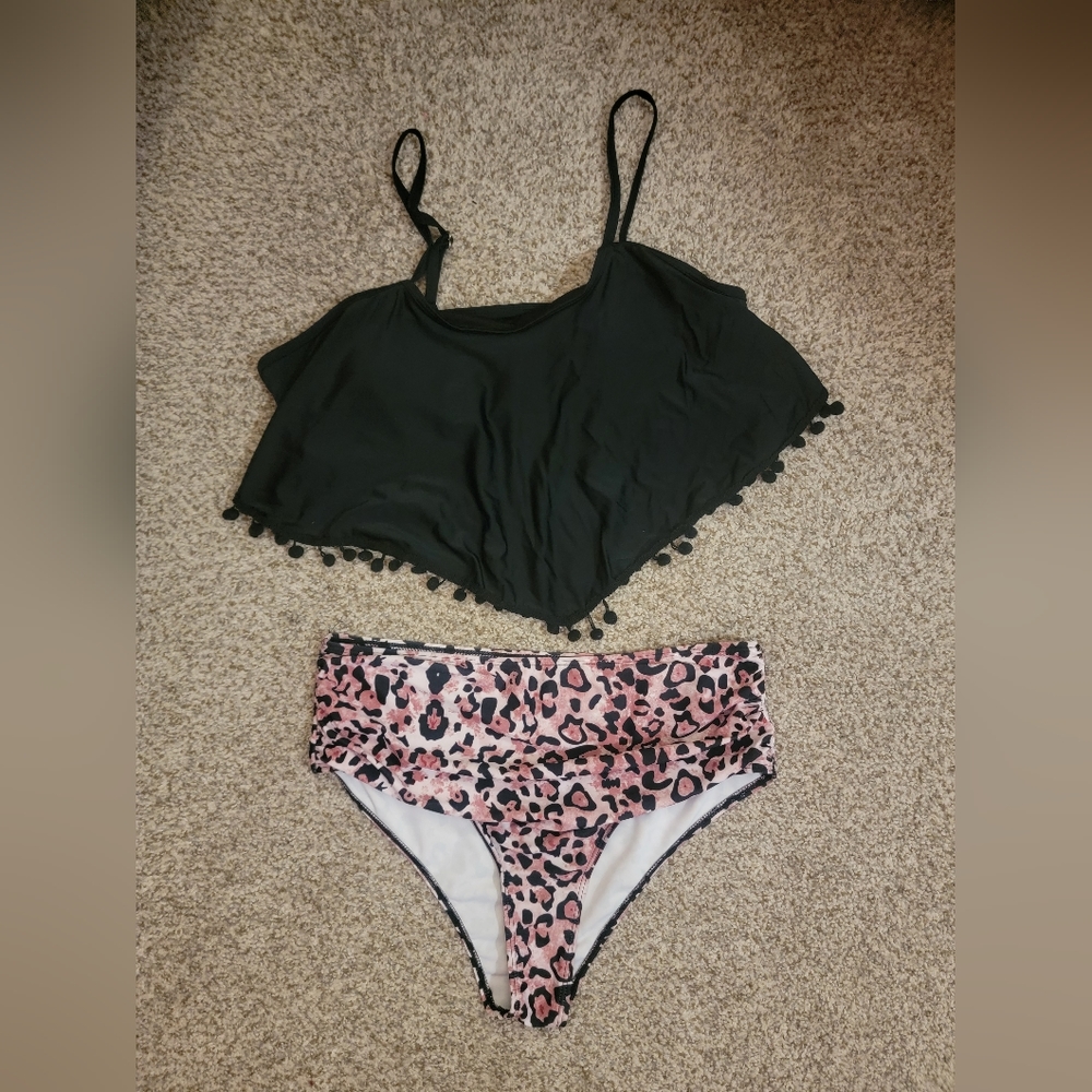 Shein high-waisted bathing suit